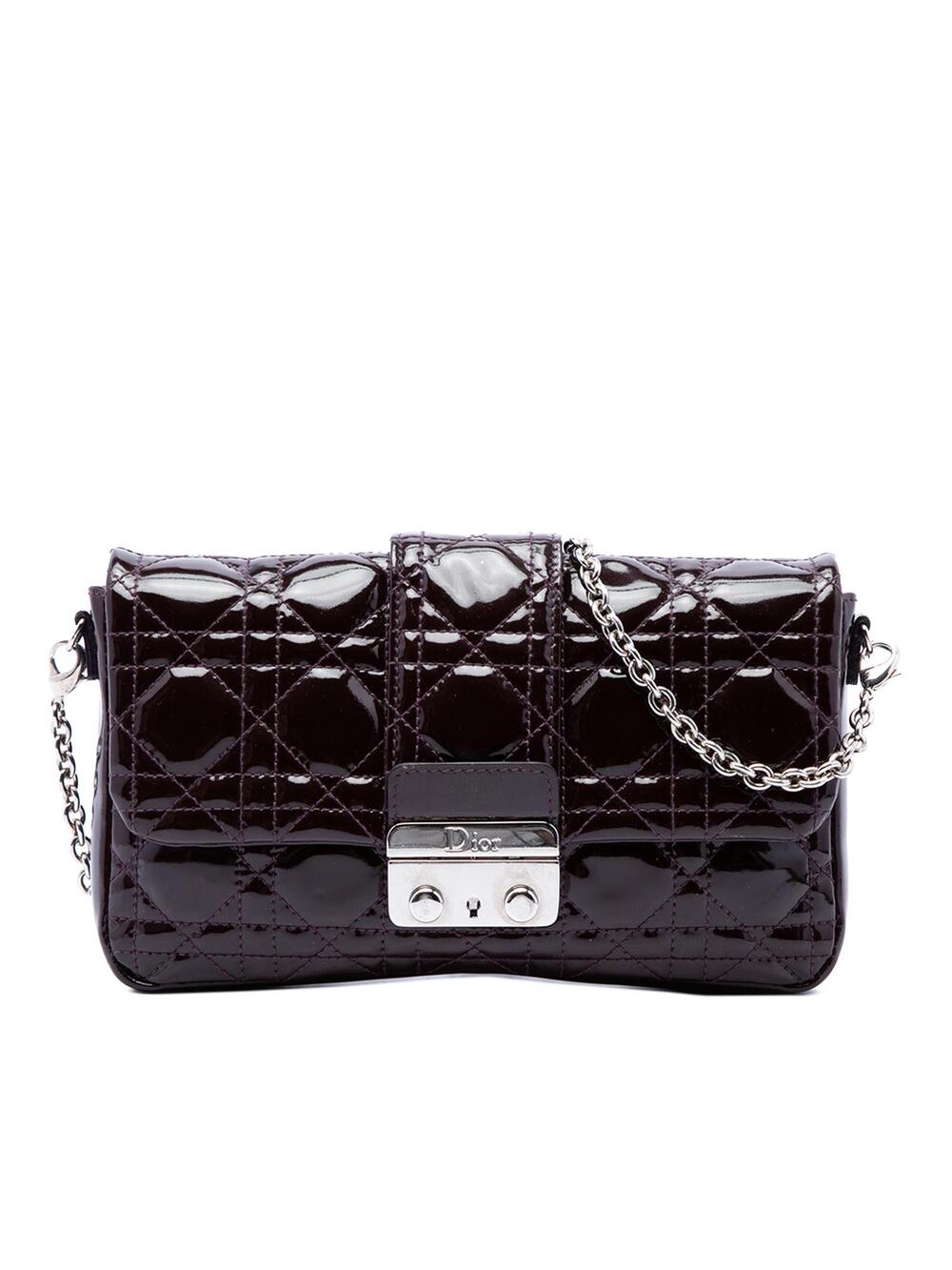 Dior Patent Cannage New Lock Pouch #374211D73B